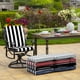 thumbnail image 5 of Cojín para silla de comedor de patio exterior Arden, paquete de 2, negro, 5 of 9
