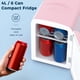 thumbnail image 2 of Refrigerador compacto Antarctic Star 4L/6 latas, rosa, 2 of 7