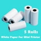 thumbnail image 2 of Mini Printer Paper 57mm Width Color White Continuous Paper Self-Adhesive Transparent Sticker Rolls For Portable HD Photo Printer, 2 of 4