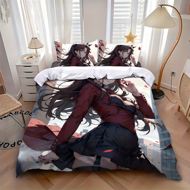 Anime F-Fates Stylish And Warm Printed bedding Appropriate for All Seasons Available in Single