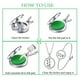 thumbnail image 2 of Set Collar y Pulsera HESHPAWS Locket Acero Inoxidable Ajustable con 33 Almohadillas Reutilizables para Aceites Esenciales, 2 of 3