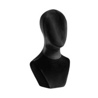 Magideal - Cabeza De Maniquí De Busto Para Exhibición De Pelucas Con Hombros Y Sombreros, Soporte De Exhibición De Pelucas Y Sombreros, Cabeza De Maniquí De Terc Negro