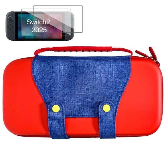 Estuche Portátil para Nintendo Switch 2 (2025) - Funda de Almacenamiento Resistente con Amplios Compartimientos, Protección Acolchada y Diseño Multibolsillos para Accesorios de Juegos