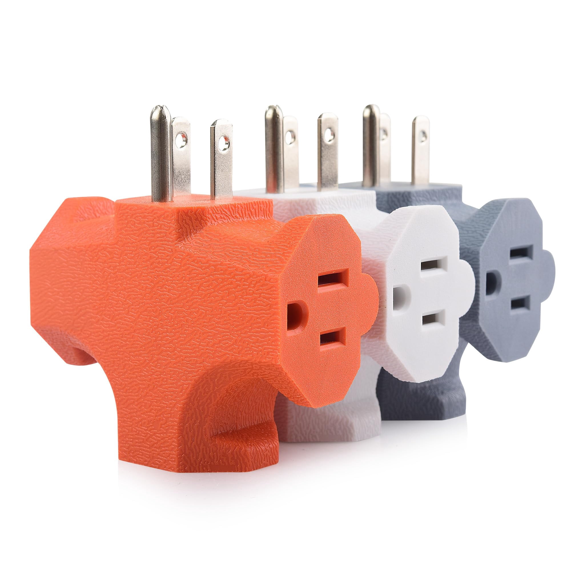 [divisor De Potencia] Cable Matters, Paquete De 3 Adaptadores De Enchufe De 3 Vías, 15 A