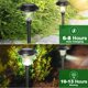 thumbnail image 5 of Luces solares para sendero BEAU JARDIN, paquete de 8, acero inoxidable, 5 of 6