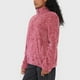 thumbnail image 3 of Polerón Mujer Peludo Burdeo Half Zipper Corona, 3 of 5