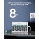 thumbnail image 2 of Cargador de baterías DLYPOW de 8 ranuras para AA y AAA con carga rápida USB-C, 2 of 8