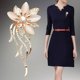 thumbnail image 2 of Xiao Hua Broche de Flores para Mujer, Accesorios de Fiesta con Diamantes Brillantes, Regalos de Ropa Tipo Bufanda, Broche, 1 Pieza, 2 of 4