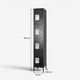 thumbnail image 2 of Casillero locker metálico black: 1 cuerpo 4 puertas - SA-SLLF4*1, 2 of 5