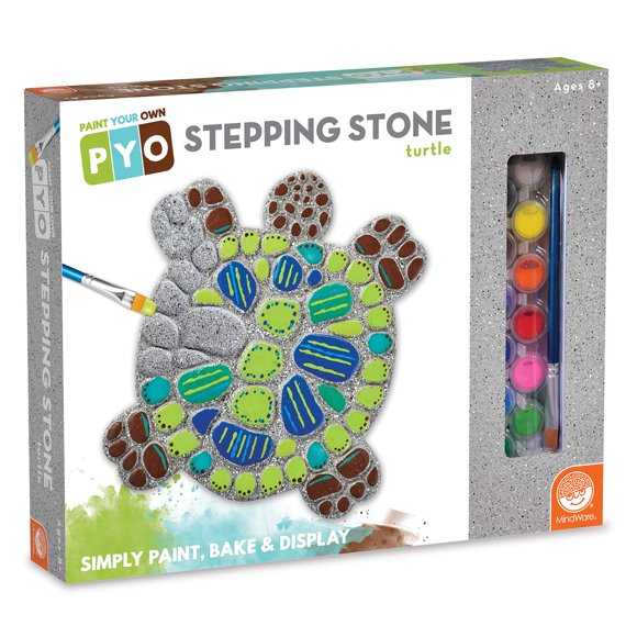 Kit Stepping Stone MindWare Turtle Paint para niños con pintura