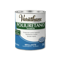 Pintura Poliuretano Exterior Varathane Transparente Brillante 946Ml