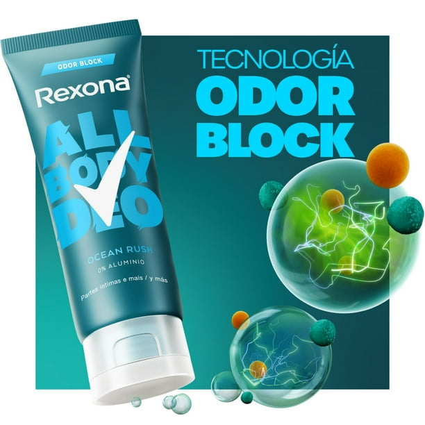 Desodorante Crema Rexona All Body Ocean Rush Unisex, 75 g | Lider