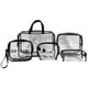 thumbnail image 2 of Neceser PVC Set Walmart 7 piezas Transparente Negro 12 x 4 x 9 pulgadas, 2 of 3
