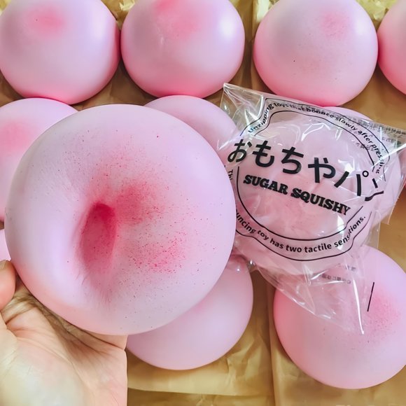 Juguete Antiestrés SUISUILE Pan Rosa 11 cm Subida Lenta