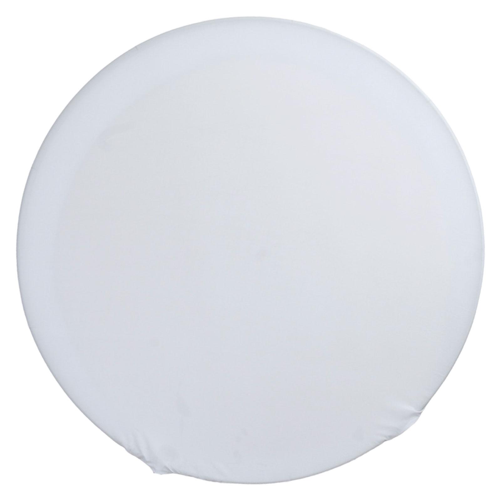 Magideal - Arco De Cubierta De Fondo Redondo, Cubierta De Soporte De Arco De Fondo, Cubierta De Fondo De Arco Elegante Y Elástica Para Recepciones De Cumpleaños, Blanco 180Cm