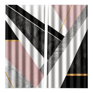 Bothyi - Cortinas De Ducha De Baño Con Ganchos Para Dormitorios Clubes Deportivos Negro Rosa