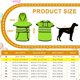thumbnail image 2 of Impermeable para Perros Uxcell, Chaqueta Impermeable para Mascotas con Agujero para Correa y Capucha, (Verde Fluorescente, S), Destinado para Cachorros, 2 of 7