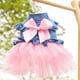 thumbnail image 5 of Ropa para perros, chaleco para cachorros, faldas vaqueras, vestido de gasa rosa, talla XS, 5 of 5