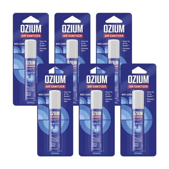 Desinfectante de aire y eliminador de olores Ozium Original Scent, paquete de 6