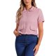 thumbnail image 1 of Camisa de Tweed con Flecos de Longitud Recortada para Mujer INSPIRE CHIC Primavera Manga Corta S Rosa, 1 of 6