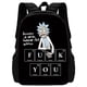 thumbnail image 1 of 3 pcs set Funny M-mortys Cartoon R-ricks School Bag For Boy Girls with Shoulder Bags Pencil box Cartoon Backpack for Child, 1 of 3