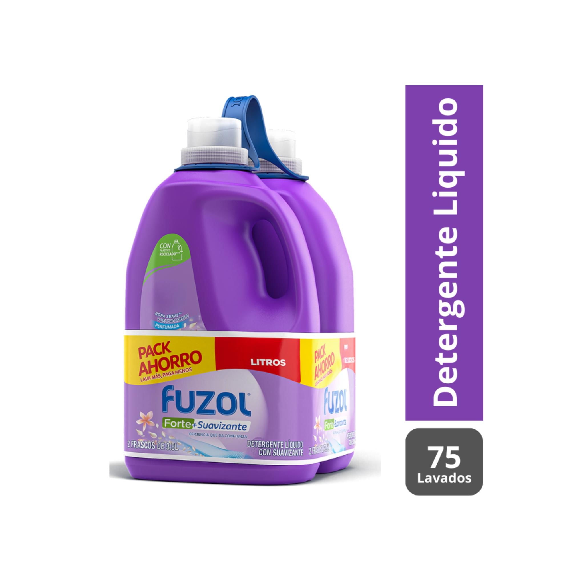 Pack Detergente Fuzol Forte Con Suavizante Botella