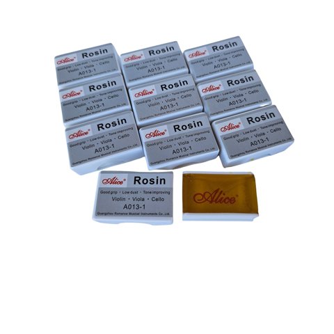 Pack 10 Resina Pecastilla Colofonia Alice A013-1 Violín Cell