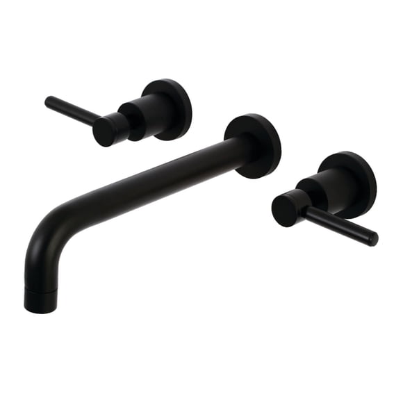 Grifo de pared para bañera Kingston Brass Concord, negro mate