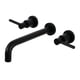 thumbnail image 1 of Grifo de pared para bañera Kingston Brass Concord, negro mate, 1 of 9