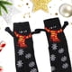 thumbnail image 5 of 4 pares de calcetines navideños con forma de mano, personalizados, magnéticos, de tubo medio, divertidos regalos de Navidad (4 pares), talla única, 5 of 7
