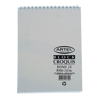 Croquera Bond 24 21X32Cm 80 Hojas 1 Un Artel