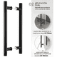 thumbnail image 3 of Manillón tubo cuadrado para puertas de madera 100 cm, negro, 3 of 3