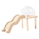 thumbnail image 1 of Contenedor De Baño De Arena Para Hámster Con Escalera De Madera Para Suministros Para Mascotas, Jerbos, Ratones, L, 1 of 5