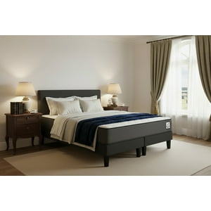 Cama Europea + Respaldo King Basic Home Factory