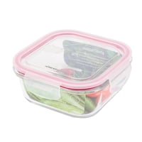 Homewell - Contenedor Hermetico Vidrio Cuadrado 800Ml