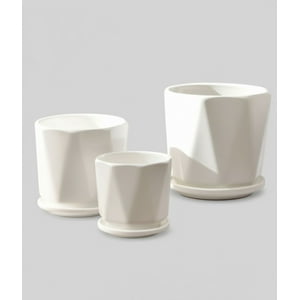 Genérico - Set 3 Maceta Decorativa Diseño Geométrico Versátil Jhn