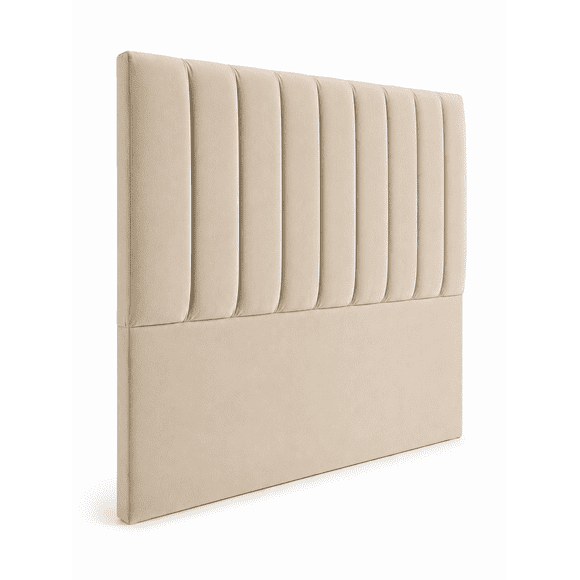 Respaldo De Cama 2 Plazas Beige Turin