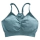 thumbnail image 3 of Traje De Yoga Para Mujer Pantalones Cortos Crop Top Mangas Largas Pantalones De Entrenamiento Traje Gimnasio Sujetador M, 3 of 5