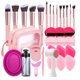 thumbnail image 1 of Set de 33 brochas para base de maquillaje con esponjas y más, 1 of 8