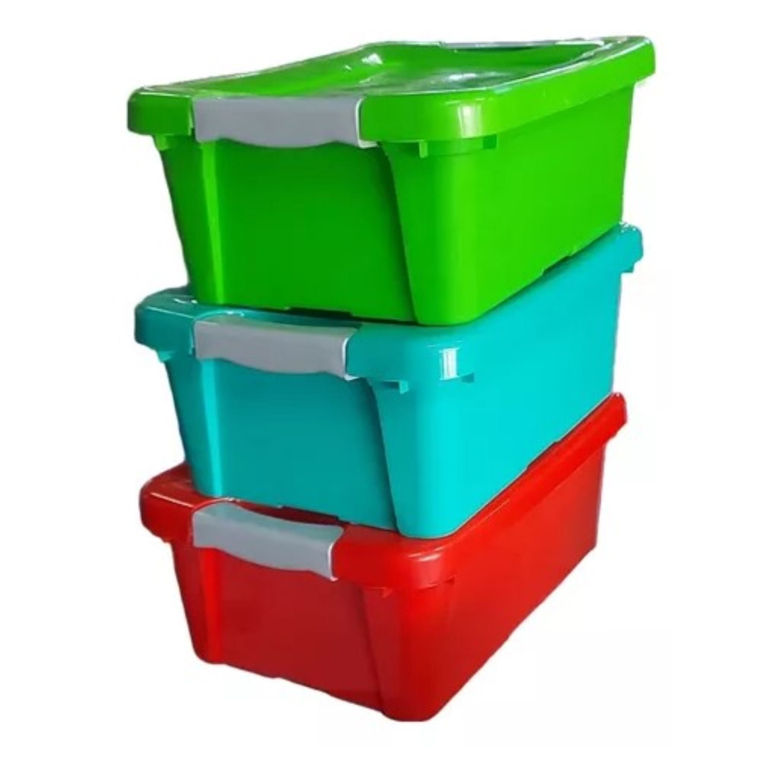 Citohome - Caja Organizadora 10 Lt. Cierre Ganchos Color