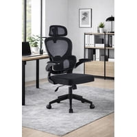 Cosas Casa - Silla Ergonomica De Oficina Para Escritorio Boise Negra
