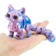 thumbnail image 1 of Juguete Antiestrés Gato Articulado Impreso En 3d Azul Violeta, 1 of 9