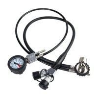 Magideal - Manguera Reguladora De Buceo Para Respirador De Aire, Comprobador De De , Equipo De Buceo, Medidor De Flujo, Conector De Montaje , Tres Conector