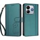 thumbnail image 3 of Funda Cartera Trébol para Xiaomi Redmi Note 14 4G con Ranuras Tarjetas y Carga Inalámbrica Verde oscuro, 3 of 6