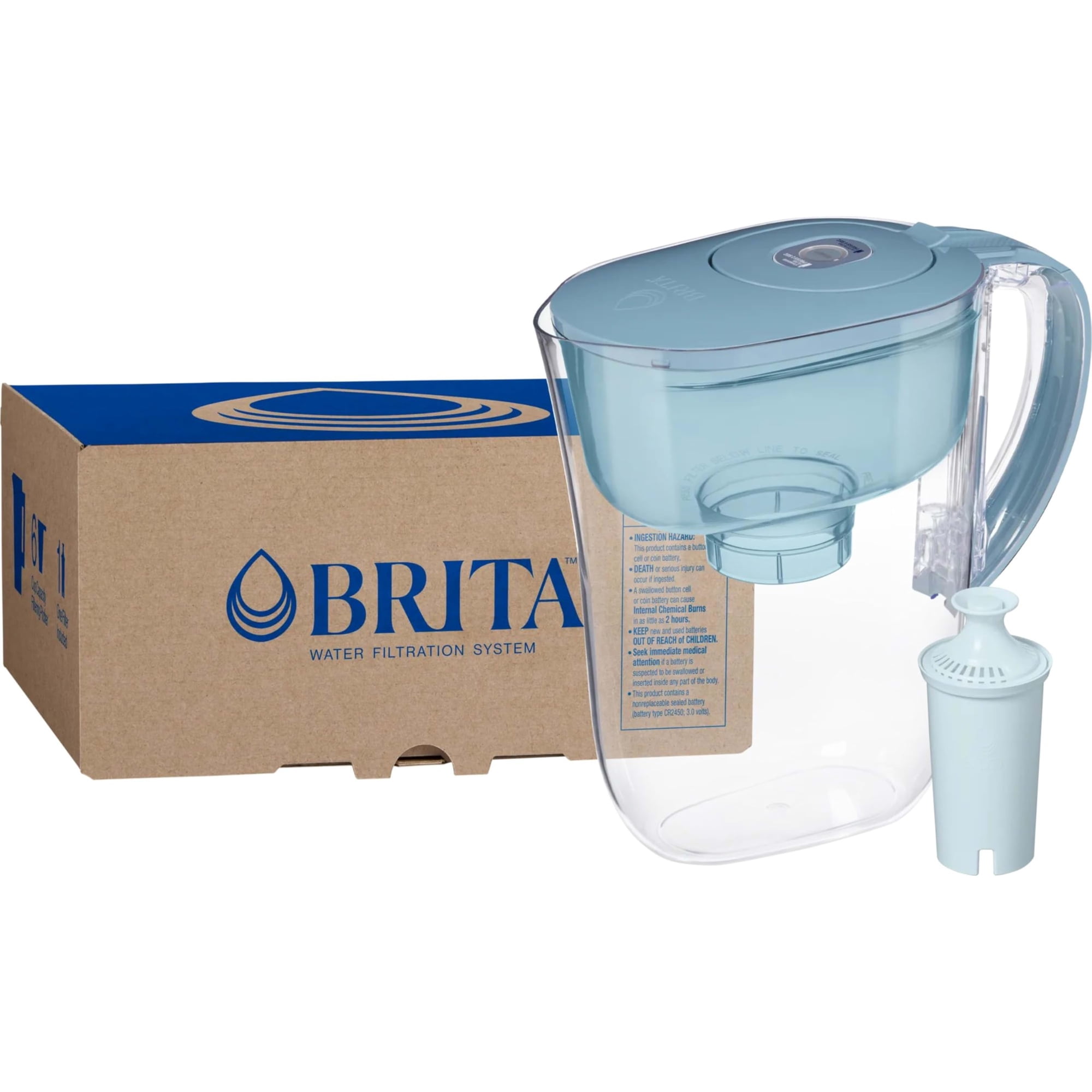 Jarra Con Filtro De Agua Brita Small, 1,4 L, 6 Tazas Con Filtro Britaplus