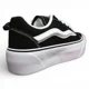 thumbnail image 3 of Zapatilla Mujer Negra Plataforma Lona Blanco Everix, 3 of 3