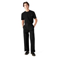 Pantalones De Trabajo Dickies, Holgados, Con Doble Rodilla, Negros, Tamaño 38 X 30