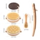 thumbnail image 5 of Juego de 4 cepillos de baño, cepillo de masaje, cepillo corporal, set de regalo de bienestar, cepillo de piel de piedra pómez con cerdas naturales, mango curvo con inserto de cepillo extraíble., 5 of 8
