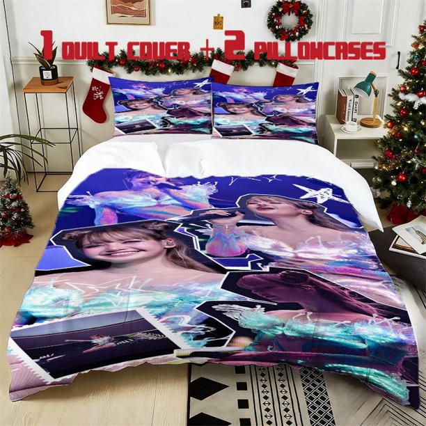 3pcs Lisa Style Printed bedding Featuring a Soft Duvet Cover And Two Pillowcases