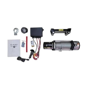 Alday - Winche Eléctrico 12.000 Lbs 12V Control Remoto